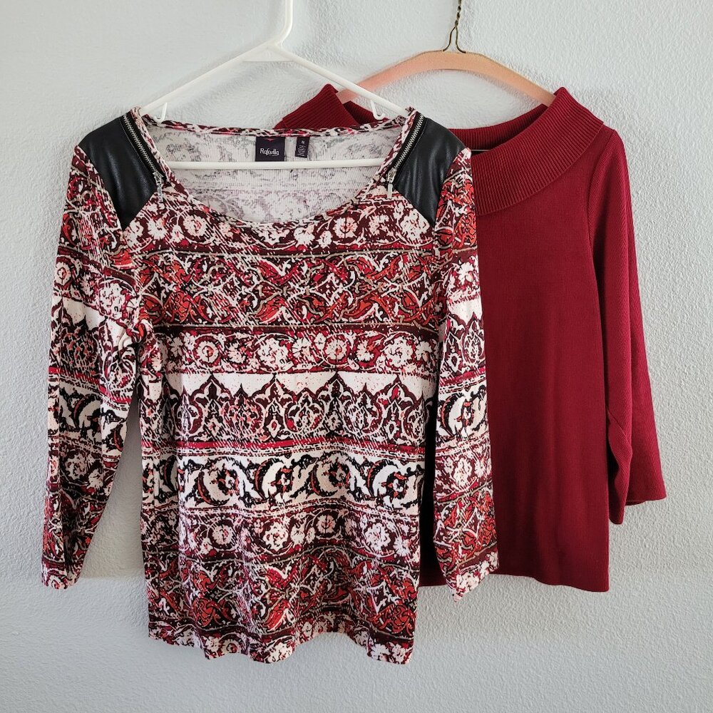 Rafaella Bundle | Women's Sz M | 2 Shirts for less than the Price of One!